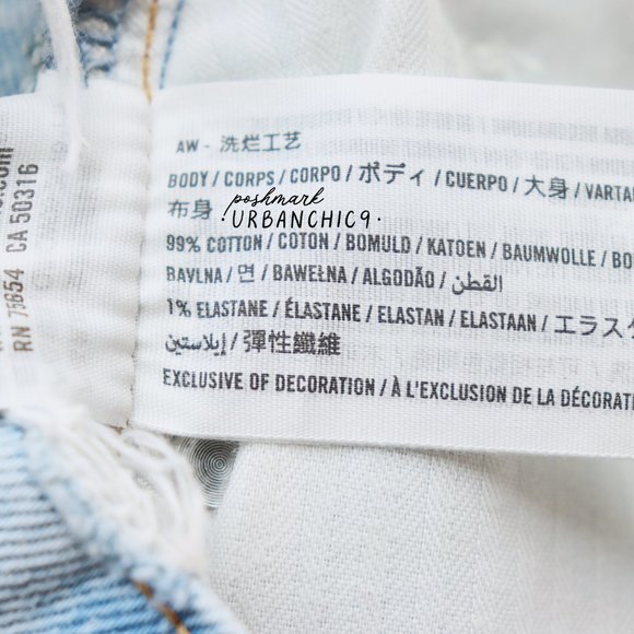 NWT ABERCROMBIE 90s Straight Jean Light Ripped size 30 - Picture 13 of 14